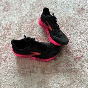 Brooks Black and Pink Athletic Running Shoes